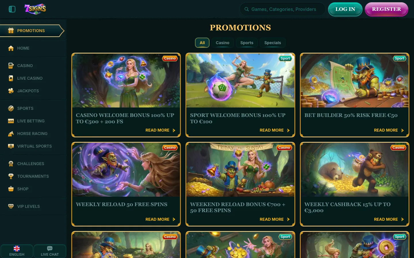 7Signs: Bonuses