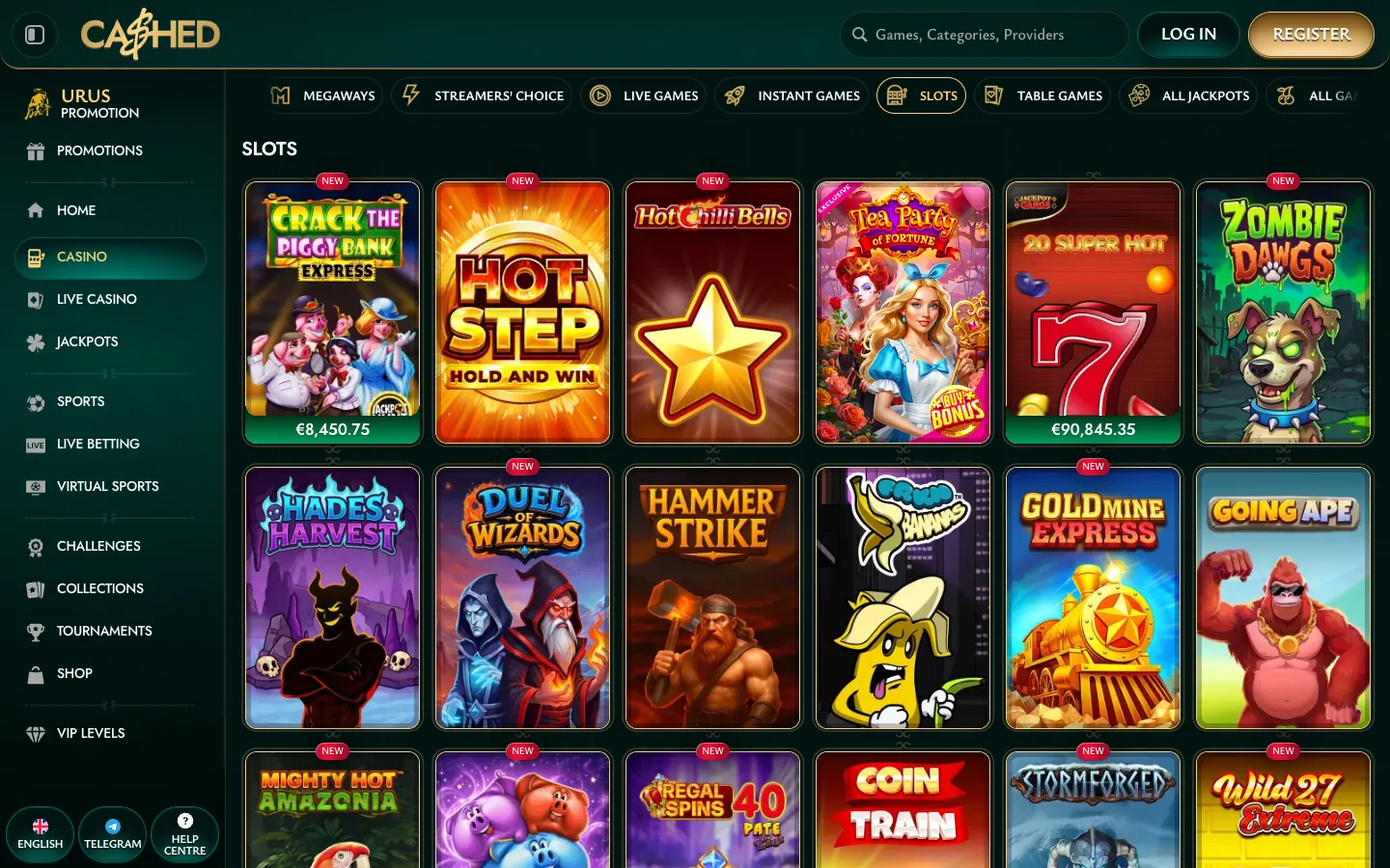 Cashed Casino: Slots