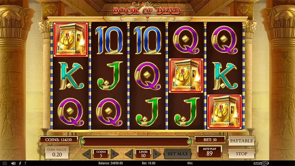 Rich Wilde and the Book of Dead slot free spins