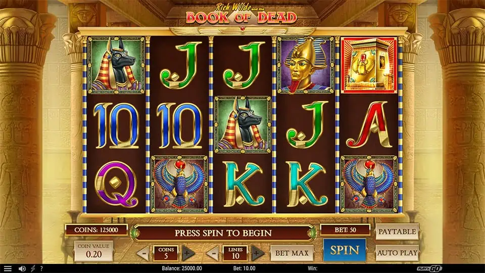 Rich Wilde and the Book of Dead slot