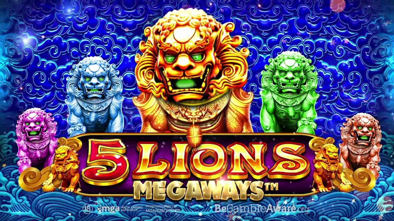 5 Lions Megaways slot cover image