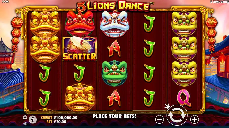 5 Lions Dance slot