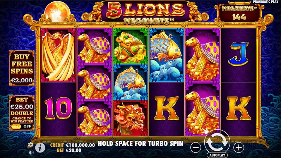 5 Lions Megaways slot