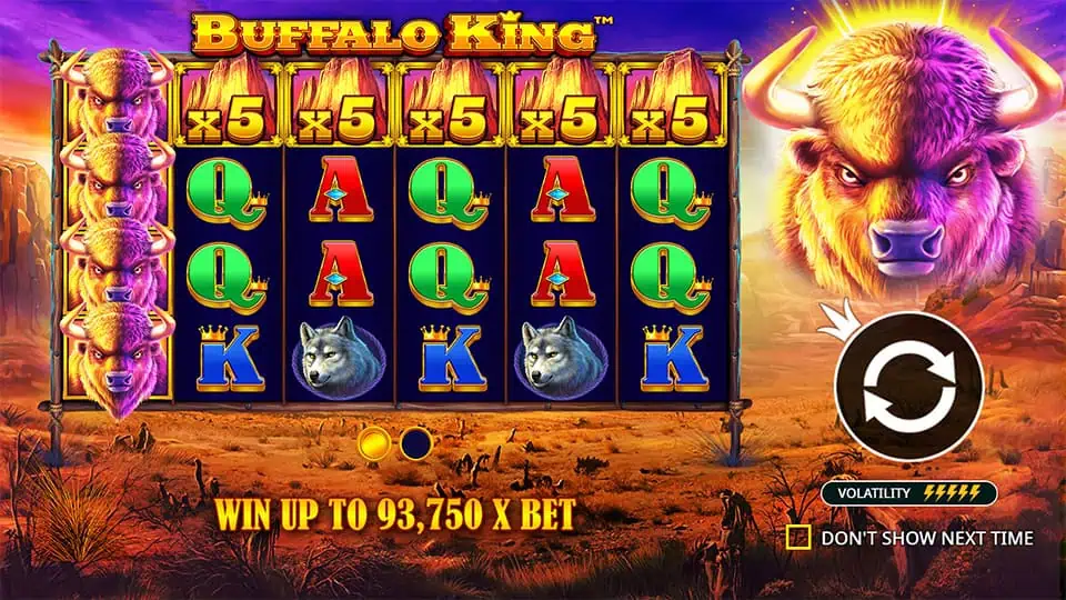 Buffalo King slot features