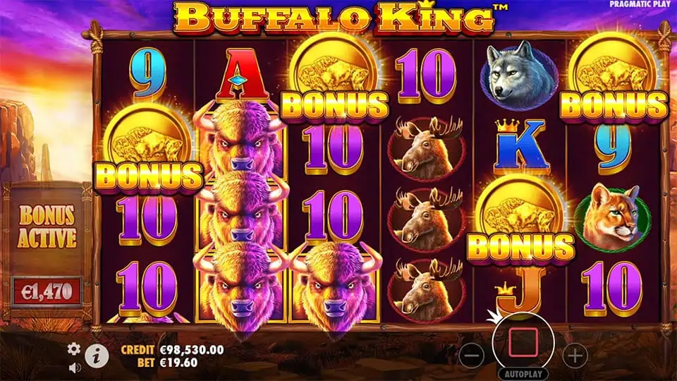 Buffalo King slot free spins