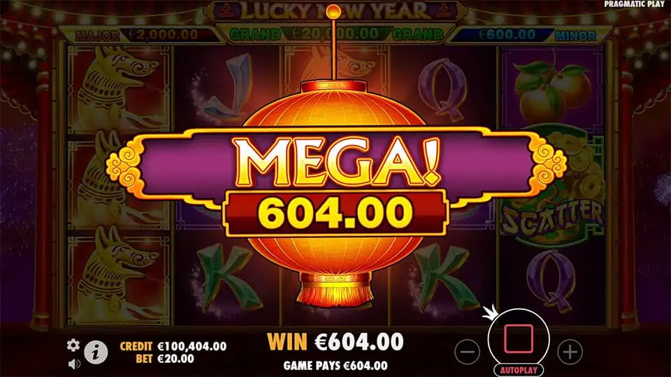 Lucky New Year slot big win