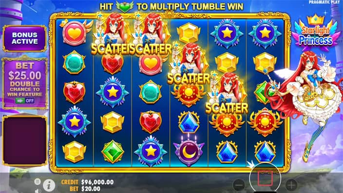 Starlight Princess slot free spins