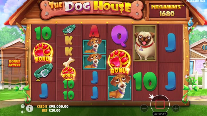 The Dog House Megaways slot free spins