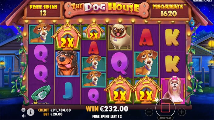 The Dog House Megaways slot wild multiplier