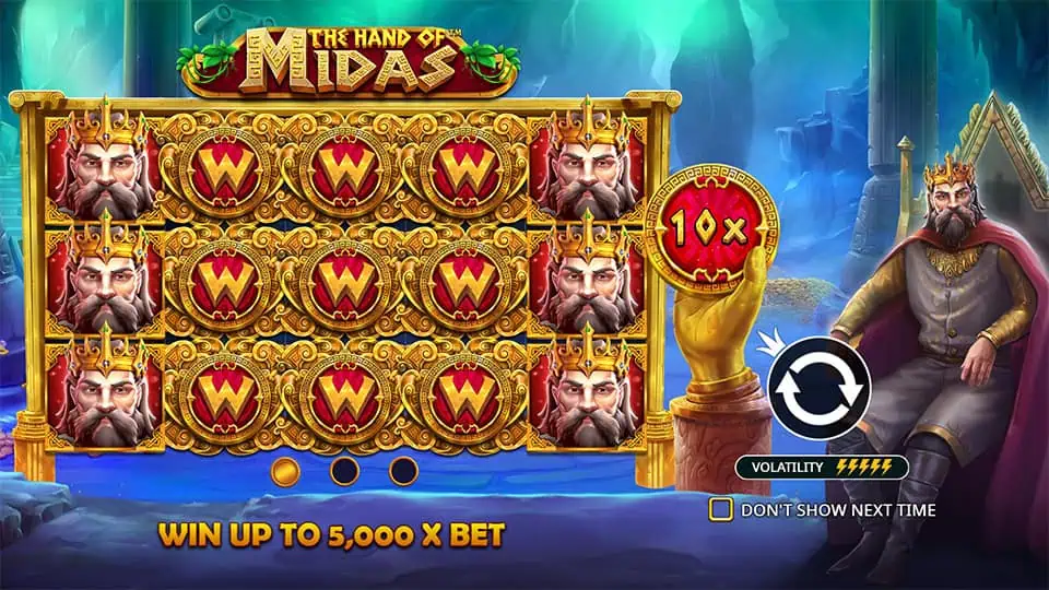 The Hand of Midas slot features