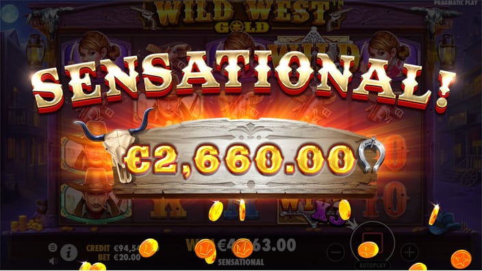 Wild West Gold slot big win