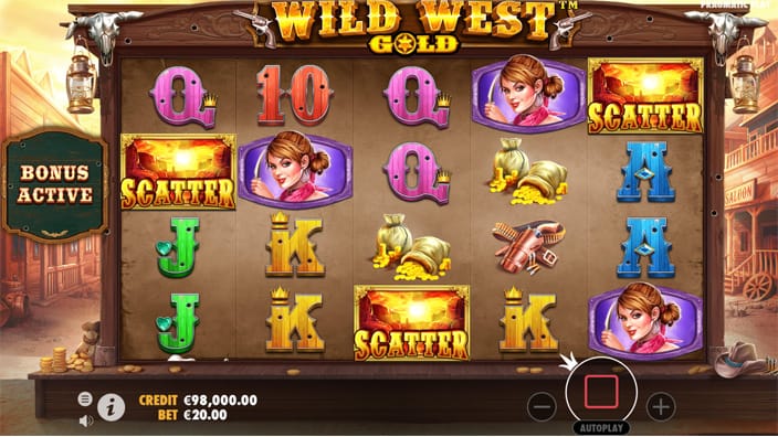 Wild West Gold slot free spins