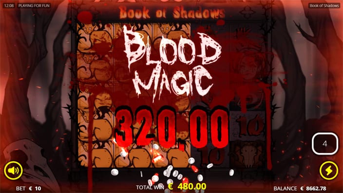 Book of Shadows slot big win