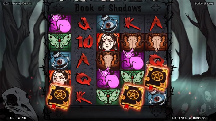 Book of Shadows slot free spins