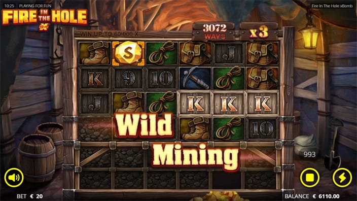 Fire in the Hole slot wild mining
