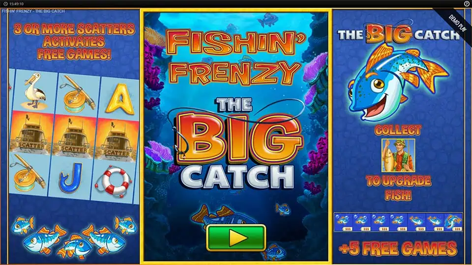 Fishin Frenzy the Big Catch slot features