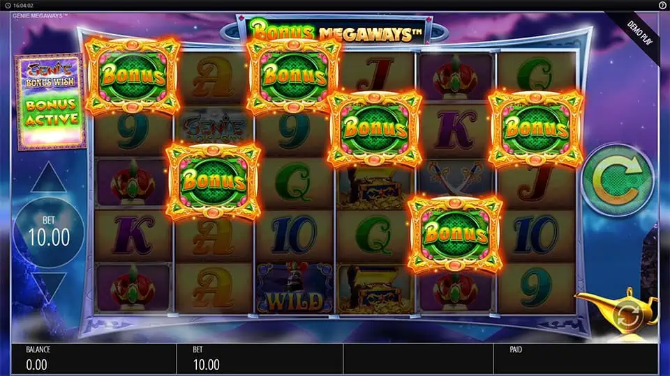 Genie Jackpots Megaways slot free spins