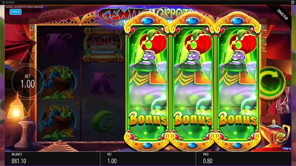 Genie Jackpots Wishmaker slot free spins