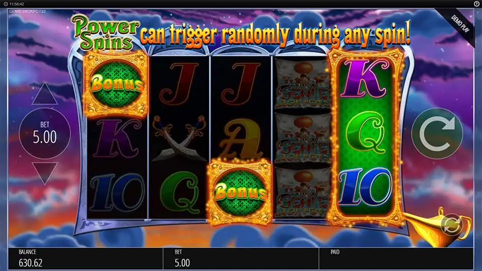 Genie Jackpots slot free spins