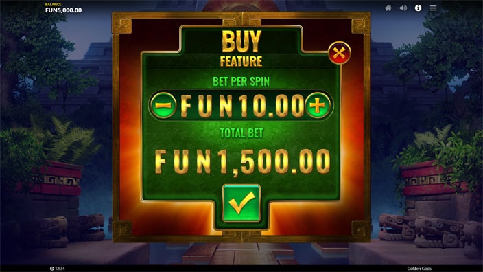 Golden Gods slot bonus buy