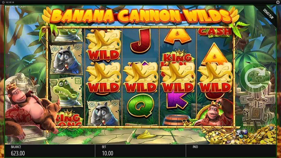 King Kong Cash slot banana cannon