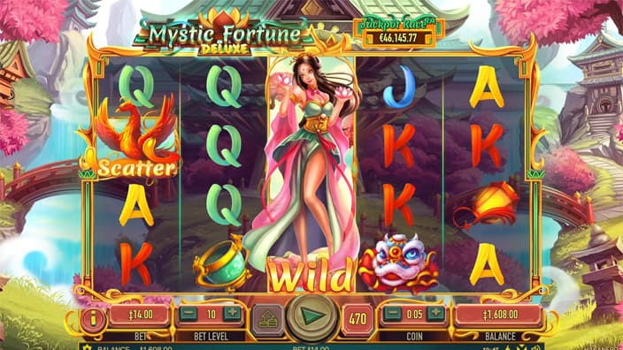Mystic Fortune Deluxe slot wild symbol