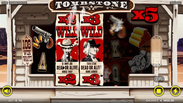 Tombstone slot outlaw wilds feature