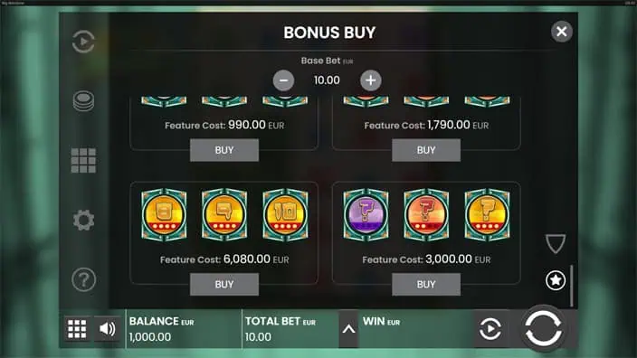 Big Bamboo slot bonus buy 1