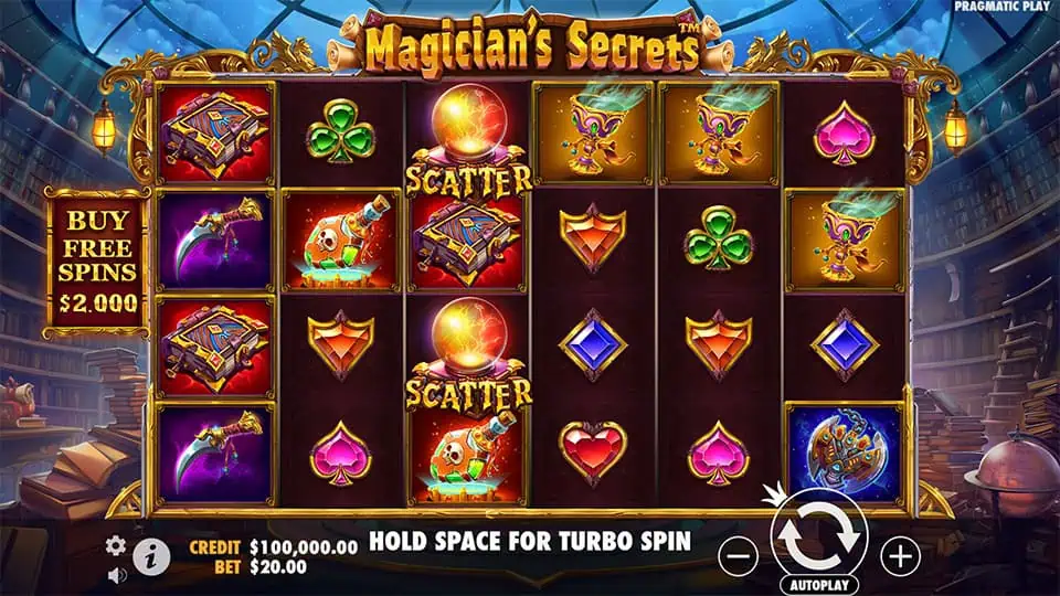 Magicians Secrets slot bonus buy