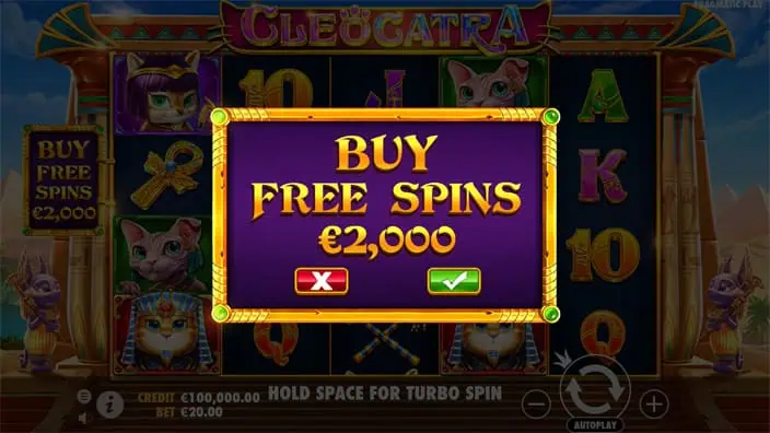 Cleocatra slot bonus buy 1