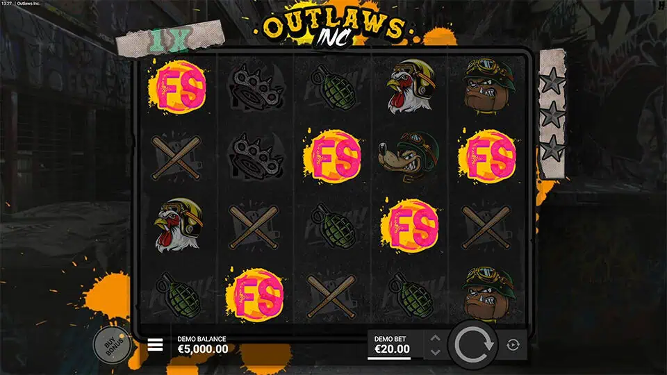 Outlaws Inc slot free spins