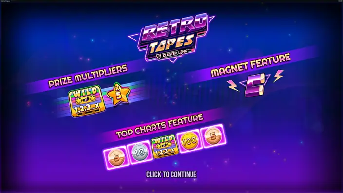 Retro Tapes slot features 1