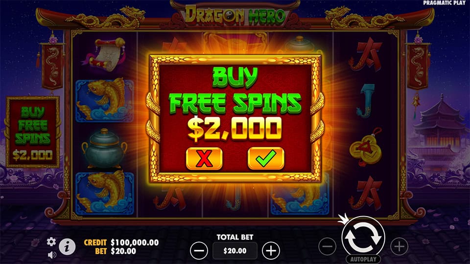 Dragon Hero slot bonus buy