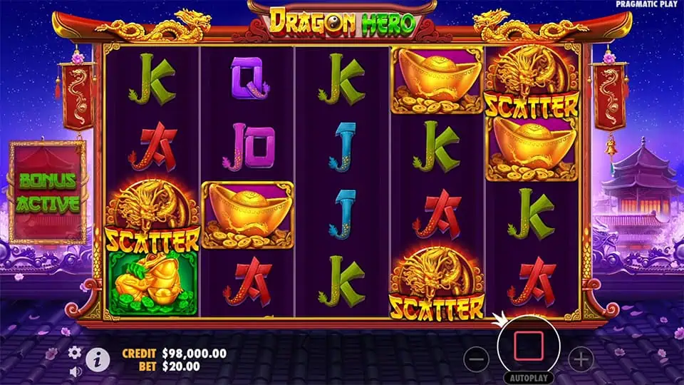 Dragon Hero slot free spins