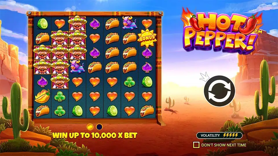 Hot Pepper slot features