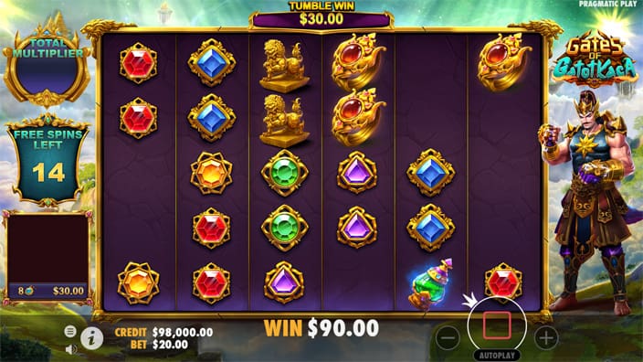 Gates of Gatot Kaca slot tumble feature