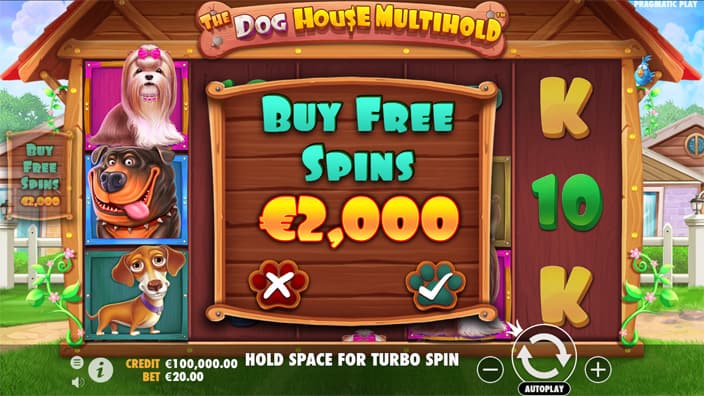 The Dog House Multihold slot bonus buy