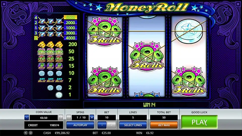 Money Roll slot big win