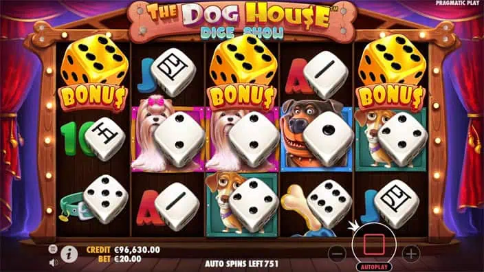 The Dog House Dice Show slot free spins 1