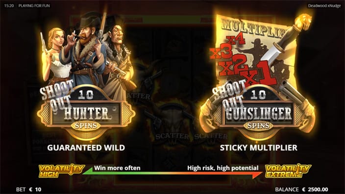 Deadwood slot bonus choice