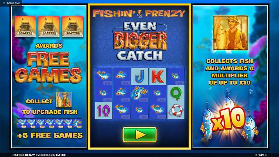 Fishin Frenzy Even Bigger Catch slot features