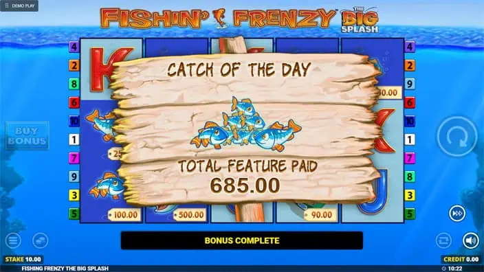 Fishin Frenzy the Big Splash slot big win 1