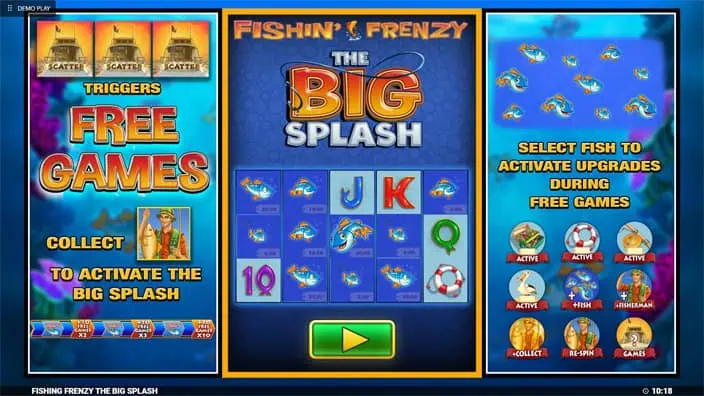 Fishin Frenzy the Big Splash slot features 1