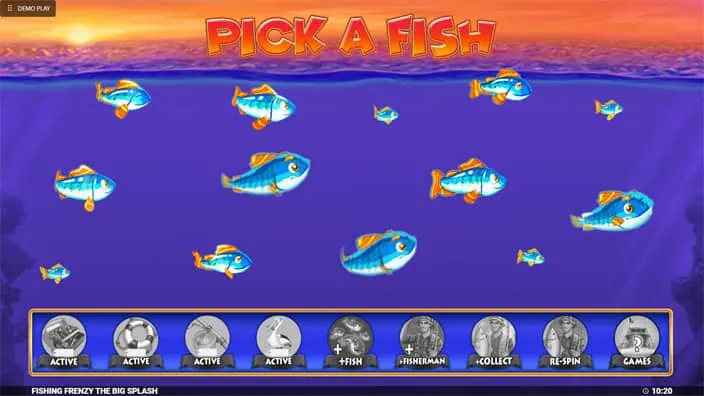 Fishin Frenzy the Big Splash slot pick a fish 1