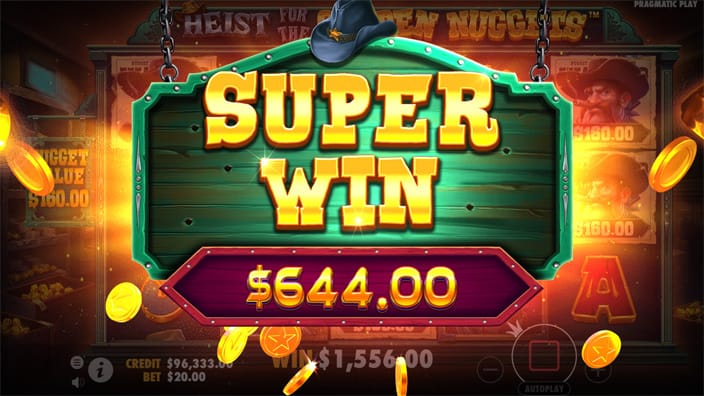 Heist for the Golden Nuggets slot big win