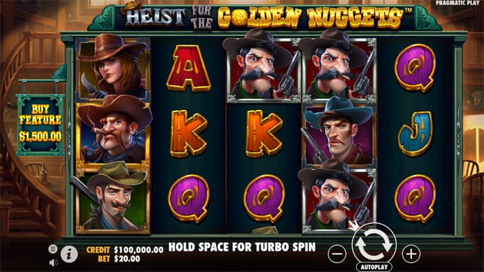Heist for the Golden Nuggets slot
