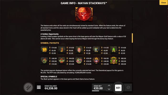 Mayan-Stackways-slot-paytable