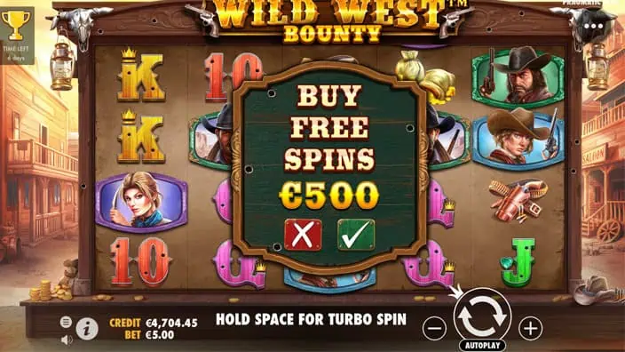 Wild west bounty buy feature 1