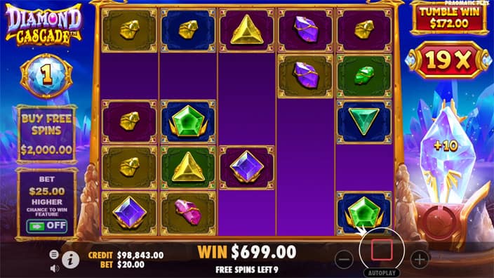 Diamond-Cascade-slot-win-multiplier