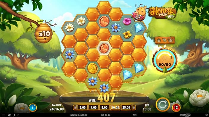 Honey Rush 100 slot colony feature